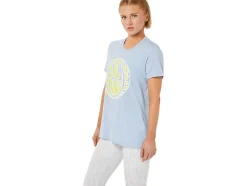 Best ASICS NEW STRONG 92 GRAPHIC TEE Mist/Glow Yellow
