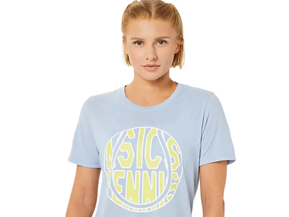 Best ASICS NEW STRONG 92 GRAPHIC TEE Mist/Glow Yellow