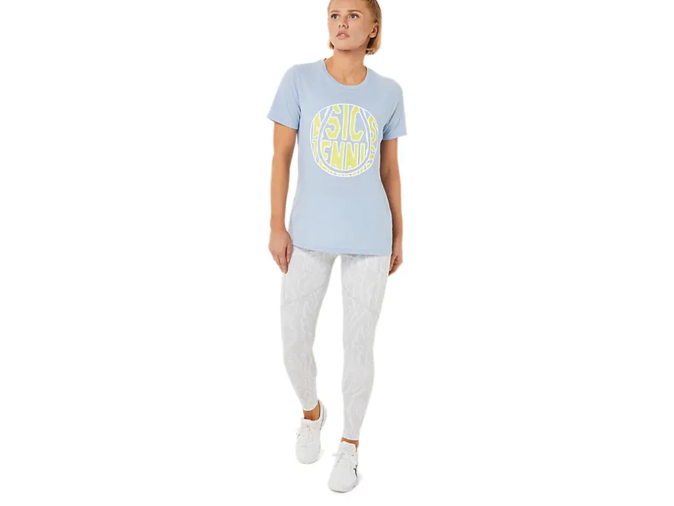 Best ASICS NEW STRONG 92 GRAPHIC TEE Mist/Glow Yellow