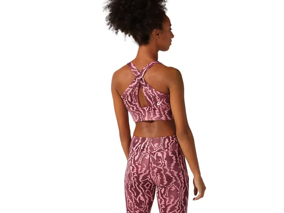 Flash Sale ASICS NEW STRONG 92 PRINTED BRA Deep Mars Print
