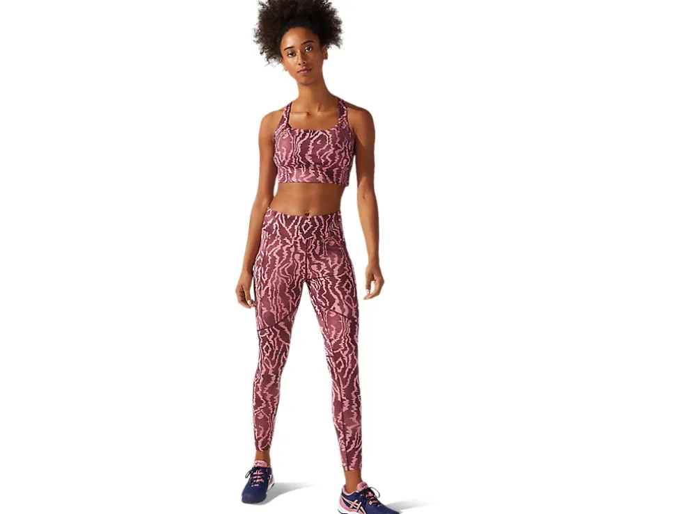Flash Sale ASICS NEW STRONG 92 PRINTED BRA Deep Mars Print