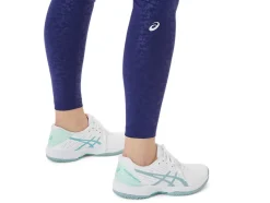 Best ASICS NEW STRONG 92 PRINTED TIGHT Japan Brushed Emboss Dive Blue