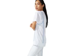 Discount ASICS NEW STRONG 92 SHORT SLEEVE TOP Brilliant White/Mist