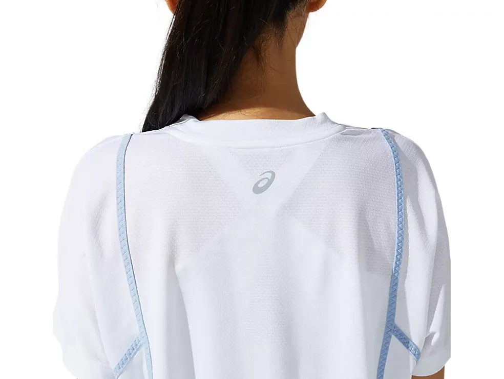Discount ASICS NEW STRONG 92 SHORT SLEEVE TOP Brilliant White/Mist