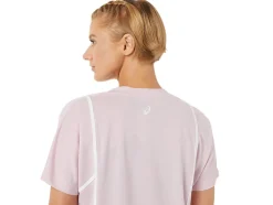 Sale ASICS NEW STRONG 92 SHORT SLEEVE TOP Barely Rose/Brilliant White