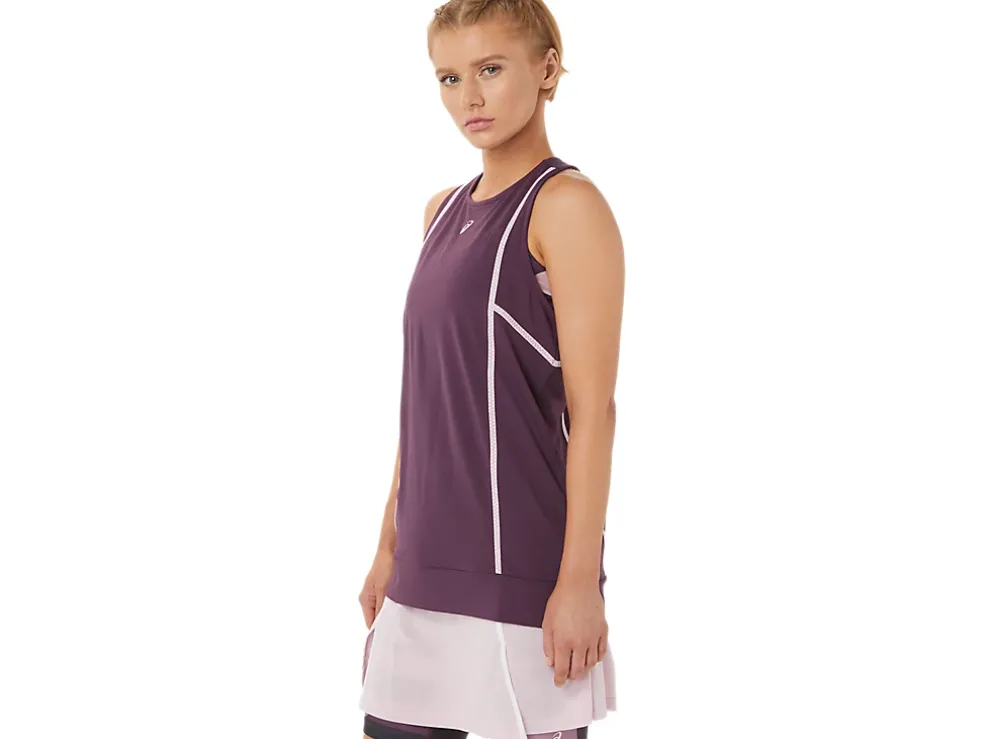 Store ASICS NEW STRONG 92 TANK Deep Plum/Barely Rose