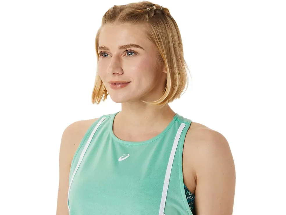 Best ASICS NEW STRONG 92 TANK Seafoam/Brilliant White