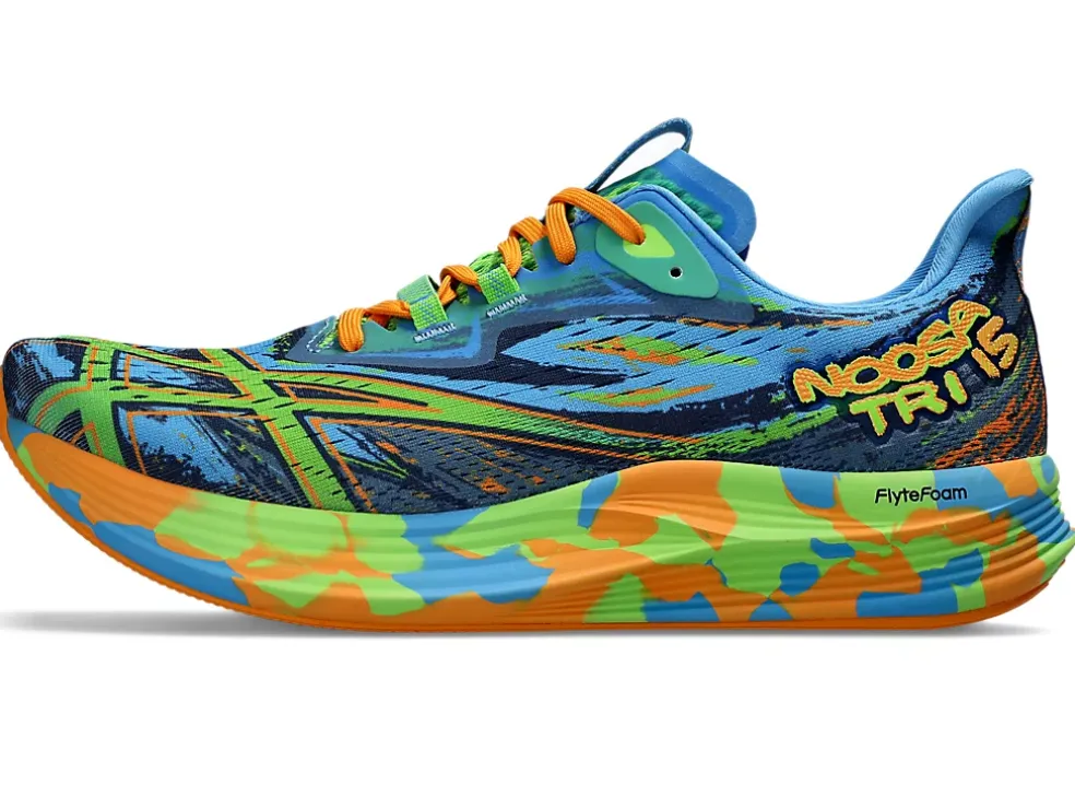 Outlet ASICS NOOSA TRI 15 Waterscape/Electric Lime