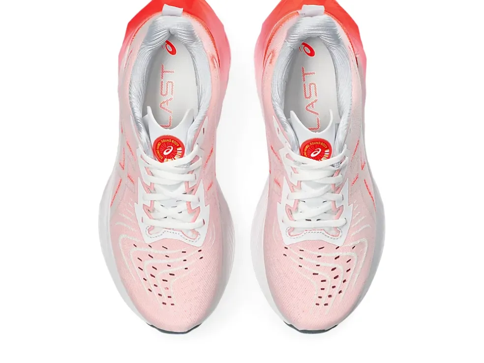 Best Sale ASICS NOVABLAST 4 White/Sunrise Red