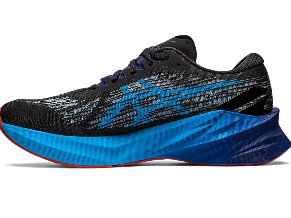 New ASICS NOVABLAST 3 Black/Island Blue