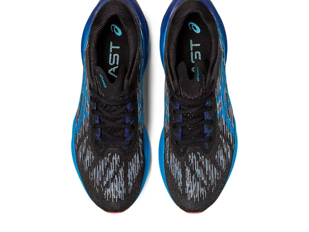 New ASICS NOVABLAST 3 Black/Island Blue