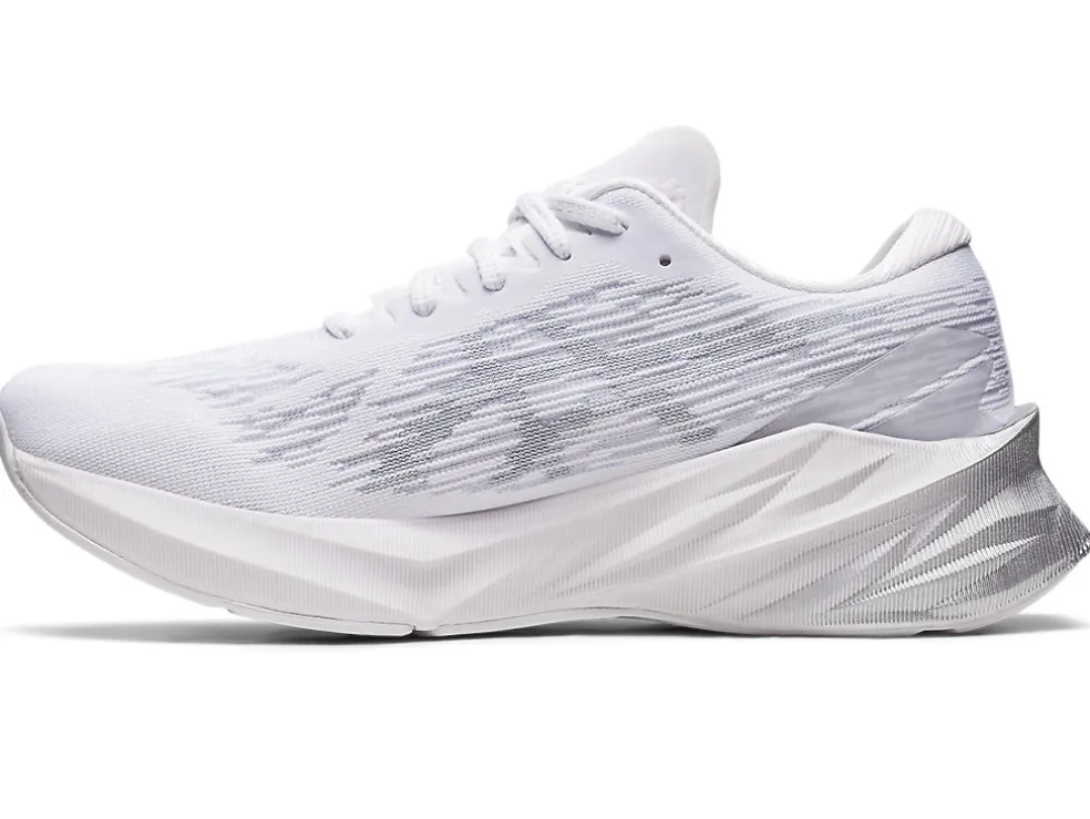 New ASICS NOVABLAST 3 White/Piedmont Grey