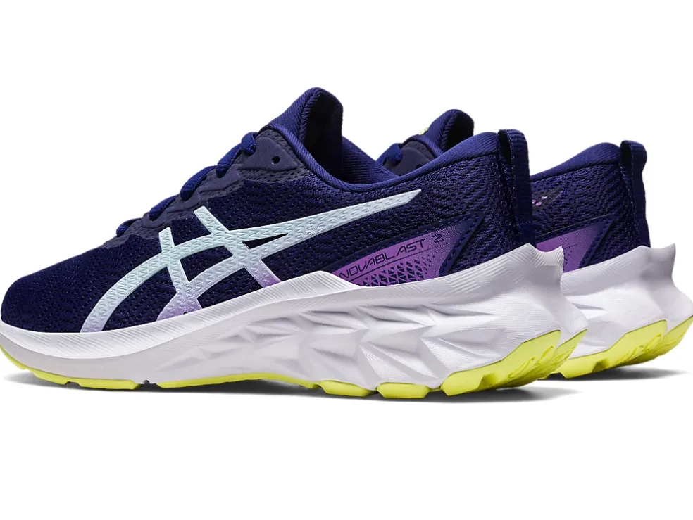 Discount ASICS NOVABLAST 2 GRADE SCHOOL Dive Blue/Aquarium