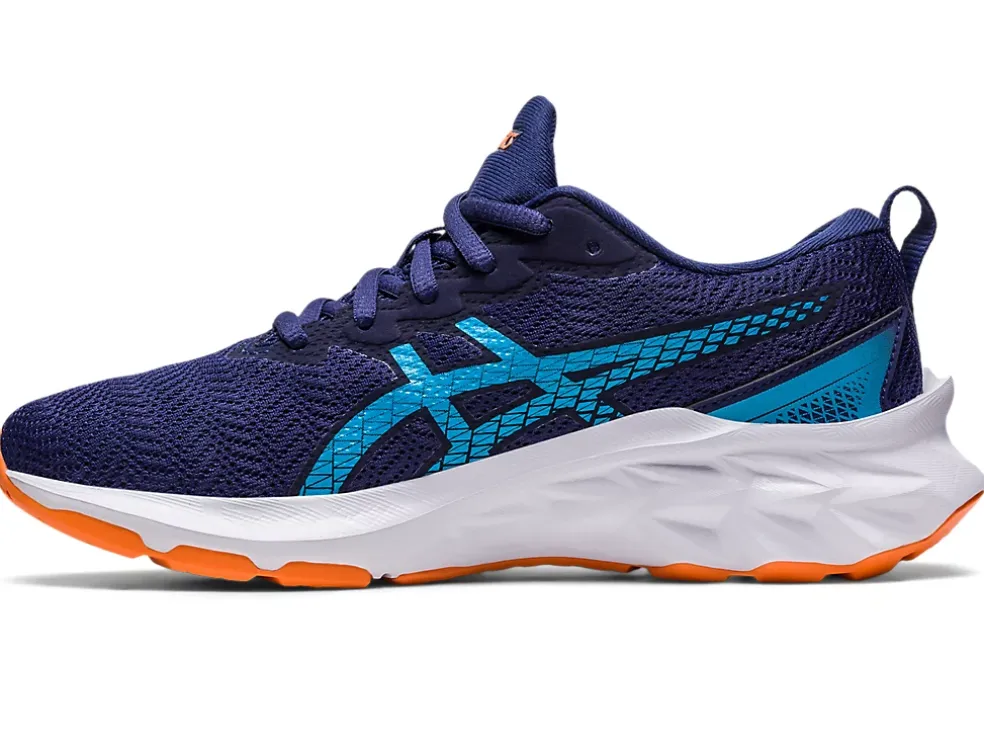 Store ASICS NOVABLAST 2 GRADE SCHOOL Indigo Blue/Sun Peach