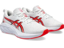 Fashion ASICS NOVABLAST 4 GRADE SCHOOL White/Sunrise Red