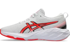 Fashion ASICS NOVABLAST 4 GRADE SCHOOL White/Sunrise Red