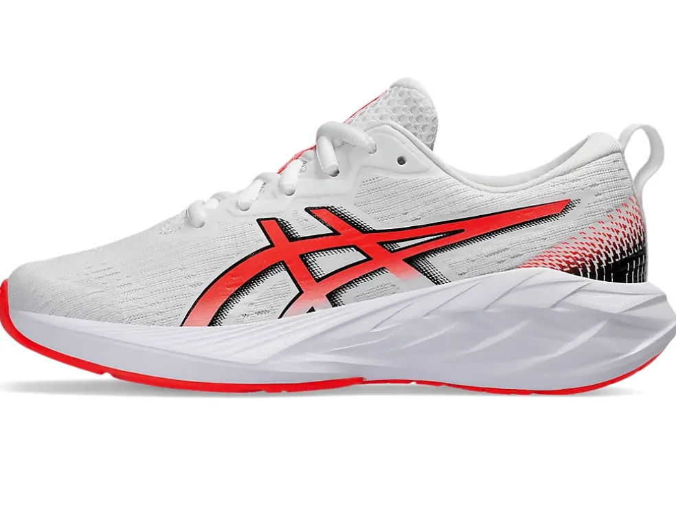 Fashion ASICS NOVABLAST 4 GRADE SCHOOL White/Sunrise Red