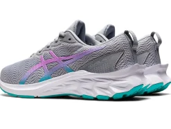 Outlet ASICS NOVABLAST 2 GRADE SCHOOL Piedmont Grey/Lavender Glow