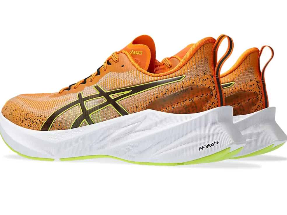 Cheap ASICS NOVABLAST 3 LE Bright Orange/Neon Lime