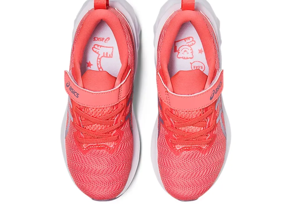 New ASICS NOVABLAST 2 PRE-SCHOOL Papaya/Dusk Violet