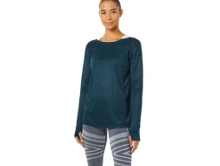 New ASICS OPEN BACK LONG SLEEVE TOP French Blue