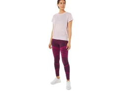 Best ASICS OPEN BACK SHORT SLEEVE TOP Barely Rose