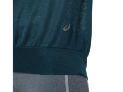 Cheap ASICS OPEN BACK SHORT SLEEVE TOP French Blue