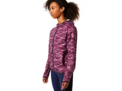 Fashion ASICS PACKABLE JACKET Deep Mars Print/Peacoat