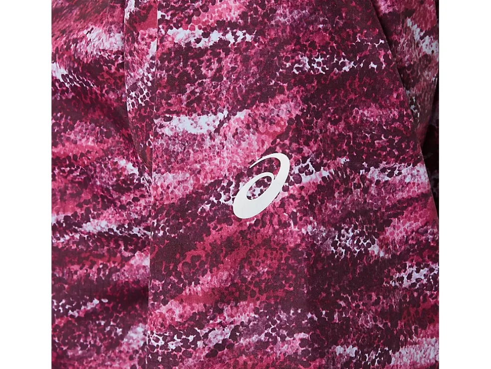 Fashion ASICS PACKABLE JACKET Deep Mars Print/Peacoat