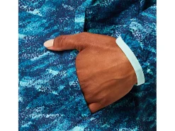Best ASICS PACKABLE JACKET Teal Print/Fresh Ice