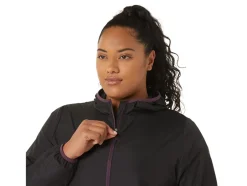 Store ASICS PACKABLE JACKET Performance Black/Deep Plum