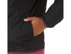 Store ASICS PACKABLE JACKET Performance Black/Deep Plum