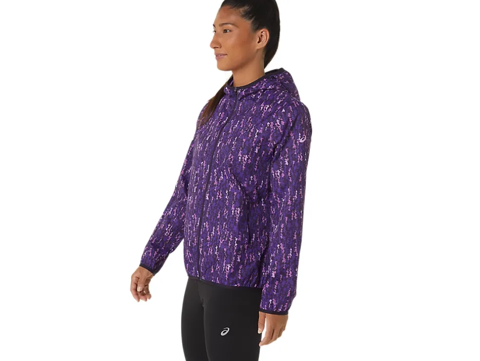 Cheap ASICS PACKABLE JACKET Orchid Brushstroke/Nightshade