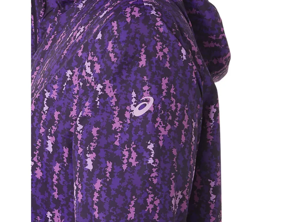 Cheap ASICS PACKABLE JACKET Orchid Brushstroke/Nightshade