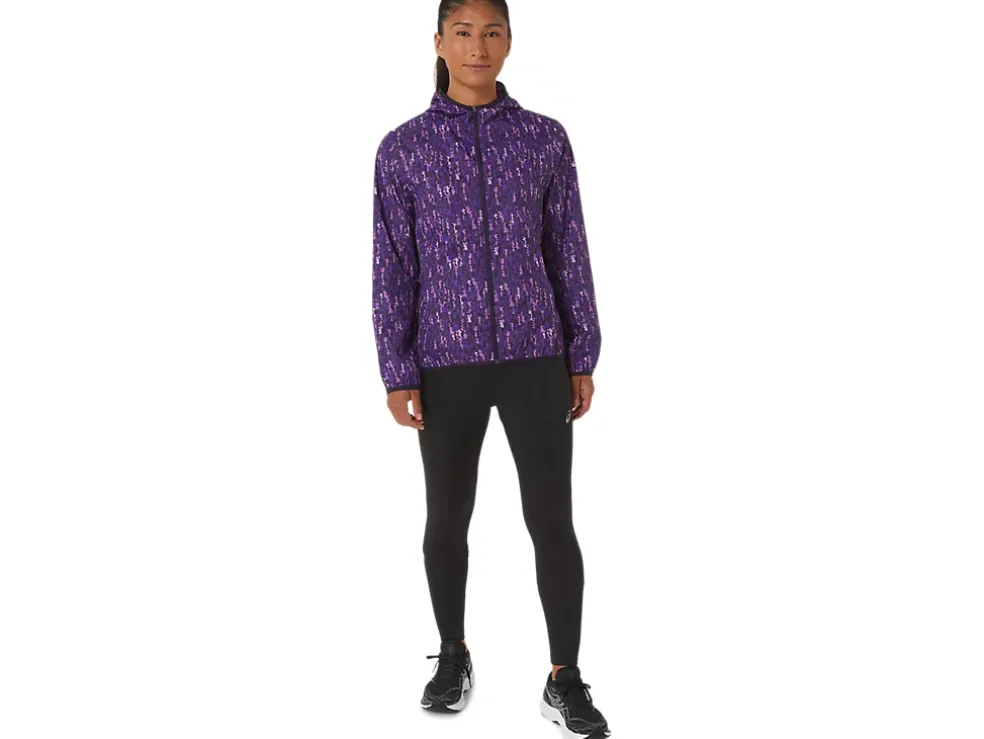 Cheap ASICS PACKABLE JACKET Orchid Brushstroke/Nightshade