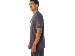 Clearance ASICS PAINTBRUSH SHORT SLEEVE TEE Dark Grey Heather
