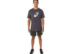 Clearance ASICS PAINTBRUSH SHORT SLEEVE TEE Dark Grey Heather
