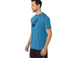 Hot ASICS PAINTBRUSH SHORT SLEEVE TEE Island Blue Heather