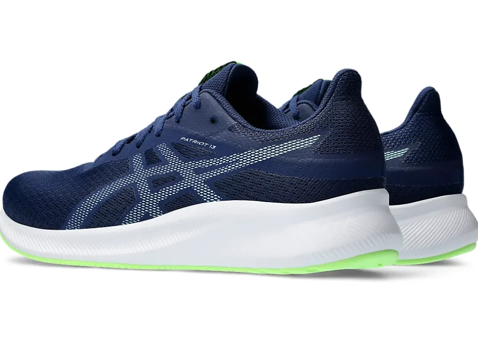 Cheap ASICS PATRIOT 13 Blue Expanse/Illuminate Mint