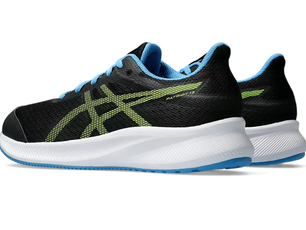 Cheap ASICS PATRIOT 13 GRADE SCHOOL Black/Electric Lime