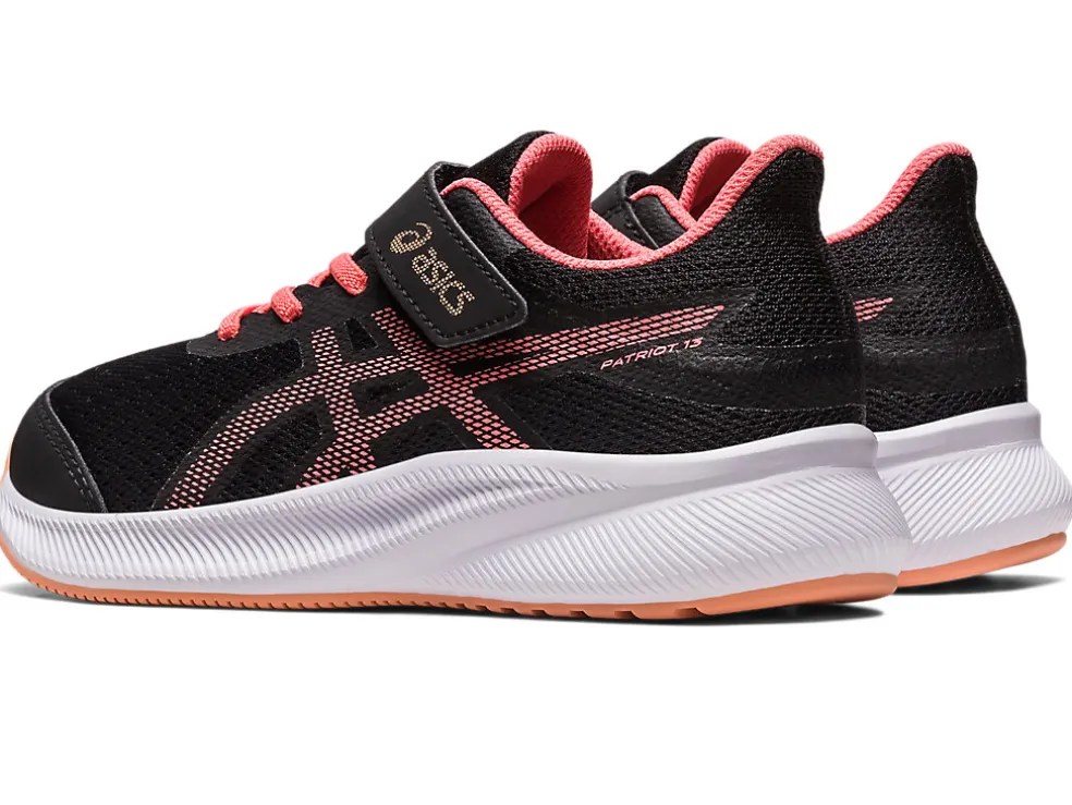 New ASICS PATRIOT 13 PRE-SCHOOL Black/Papaya