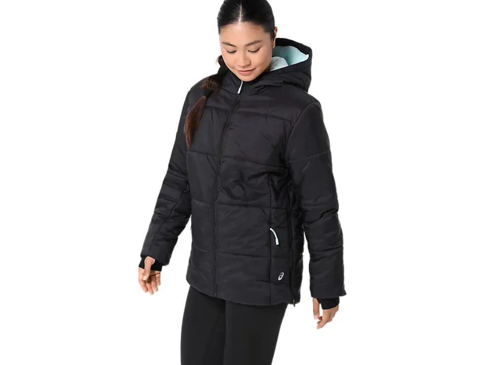Best ASICS PERFORMANCE INSULATED JACKET 2.0 Performance Black/Aquamarine