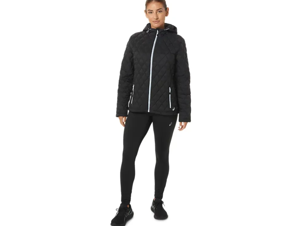 Discount ASICS PERFORMANCE INSULATED JACKET Performance Black/Soft Sky