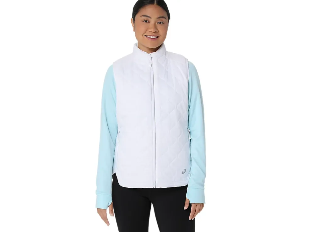 Clearance ASICS PERFORMANCE INSULATED VEST 2.0 Brilliant White