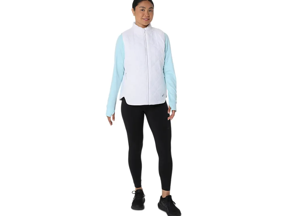 Clearance ASICS PERFORMANCE INSULATED VEST 2.0 Brilliant White