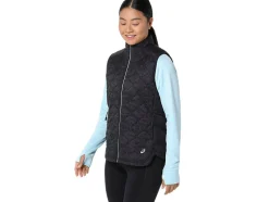 Clearance ASICS PERFORMANCE INSULATED VEST 2.0 Performance Black Suminagashi Print