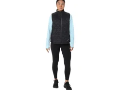 Clearance ASICS PERFORMANCE INSULATED VEST 2.0 Performance Black Suminagashi Print