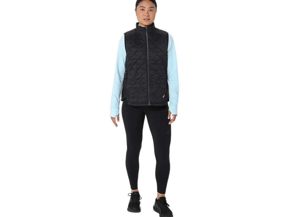 Clearance ASICS PERFORMANCE INSULATED VEST 2.0 Performance Black Suminagashi Print