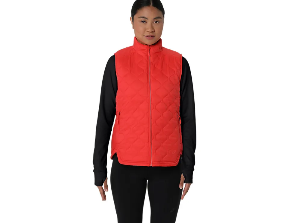Online ASICS PERFORMANCE INSULATED VEST 2.0 Red Snapper