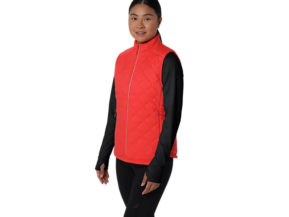 Online ASICS PERFORMANCE INSULATED VEST 2.0 Red Snapper